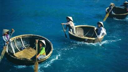 Excursion en bateau - panier en bambou à Hoi An, un must à faire à Hoi An