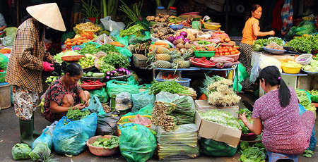 Le marché de Dong Ba à Hué