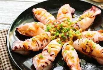 Recette de calamar farçi frit (Mực nhồi chiên)