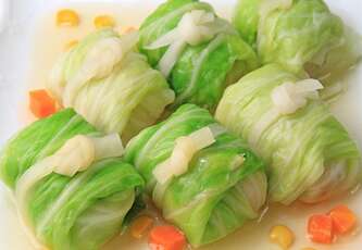 Recette de chou farçi à la viande (bắp cải cuộn thịt hấp)