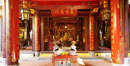 Le temple de Bach Ma, le plus ancien du vieux quartier de Hanoi