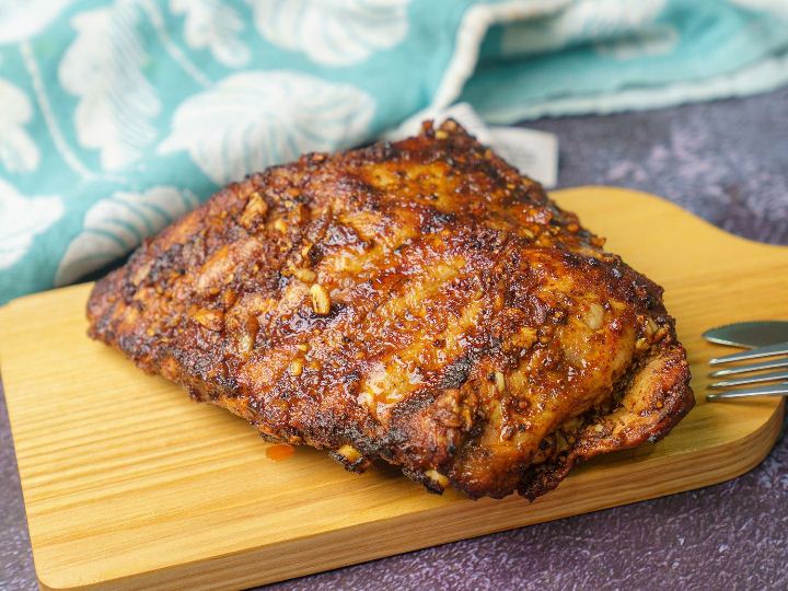 Recette des côtes levées du porc grillées dans la friteuse (Sườn nướng tảng)