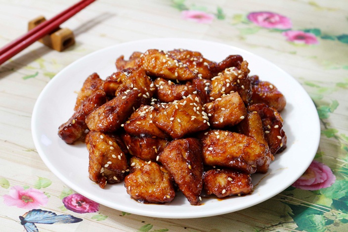 Recette du poulet sauce salée-airgre-douce (Gà sốt mặn, chua, ngọt)