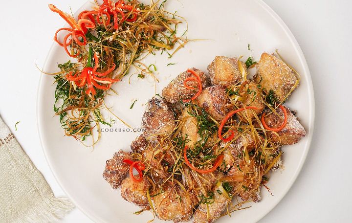 Recette du poulet au sel (Gà rang muối)