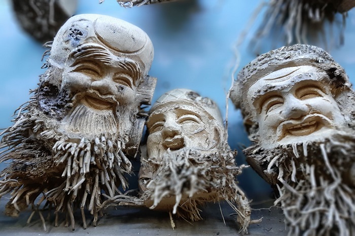 Incroyables statues en racines de bambou à Hoi An