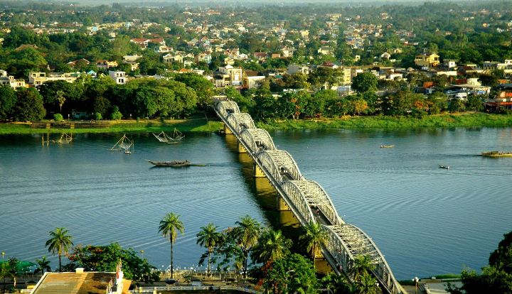 Un aperçu du centre du Vietnam d'en haut