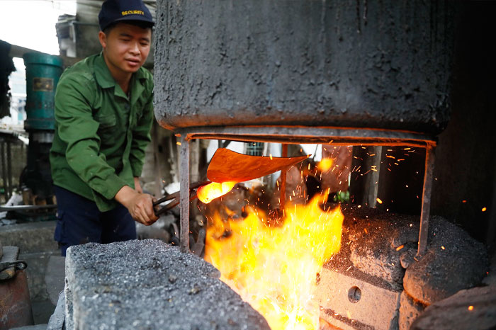 Pac Rang, village de forgerons à Cao Bang
